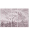 Pentaptic canvas print - Blossoming tree in a meadow landscape | FEEBY