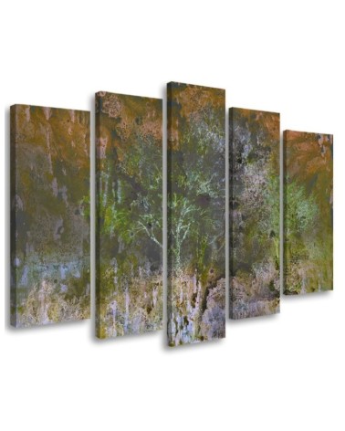 Tree on a meadow watercolour landscape - Painting for living room | FEEBY