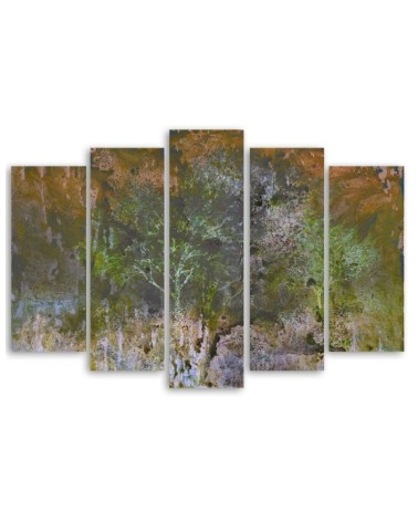 Bild auf Leinwand - Ein blühender Baum in der Rostwiese | Feeby