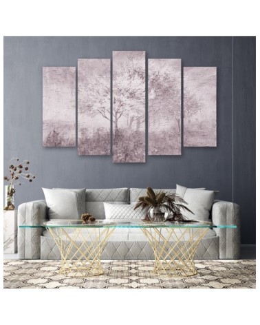 Bild - Ein blühender Baum in der Wiese Old Schwarz und Weiß | Feeby