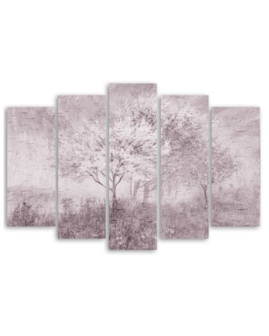 Bild - Ein blühender Baum in der Wiese Old Schwarz und Weiß | Feeby