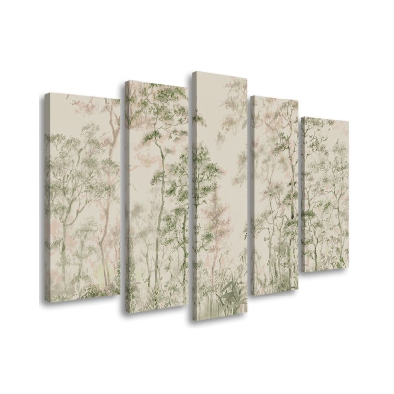 Modernes Wandbild - Hohe dünne Bäume | Feeby