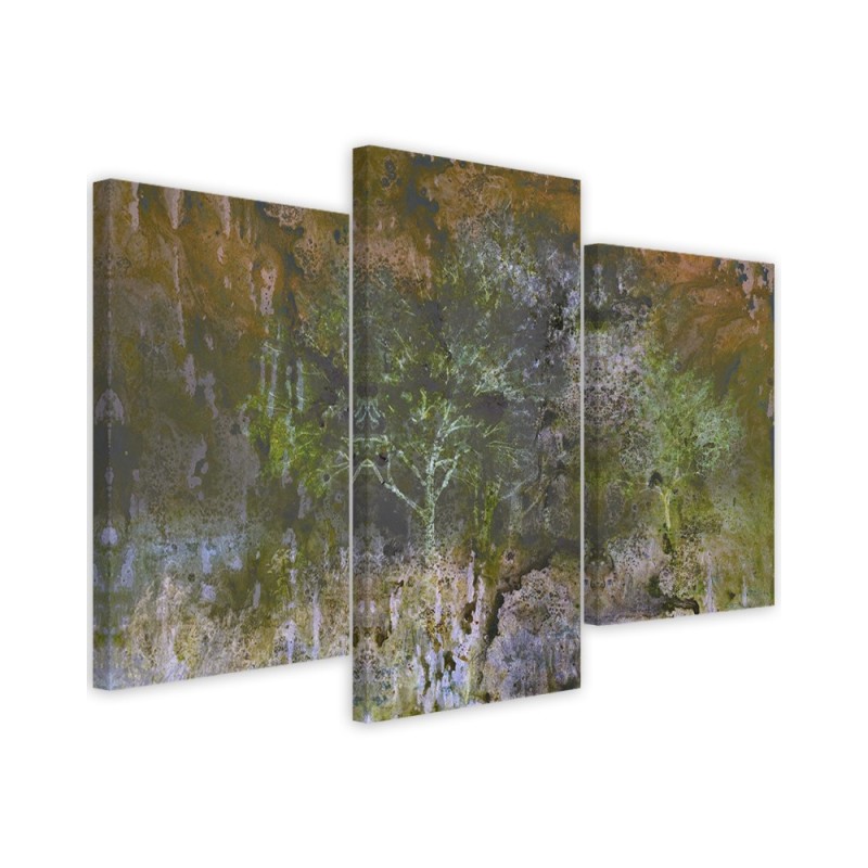 Multipart canvas print - Trees in a meadow landscape | FEEBY