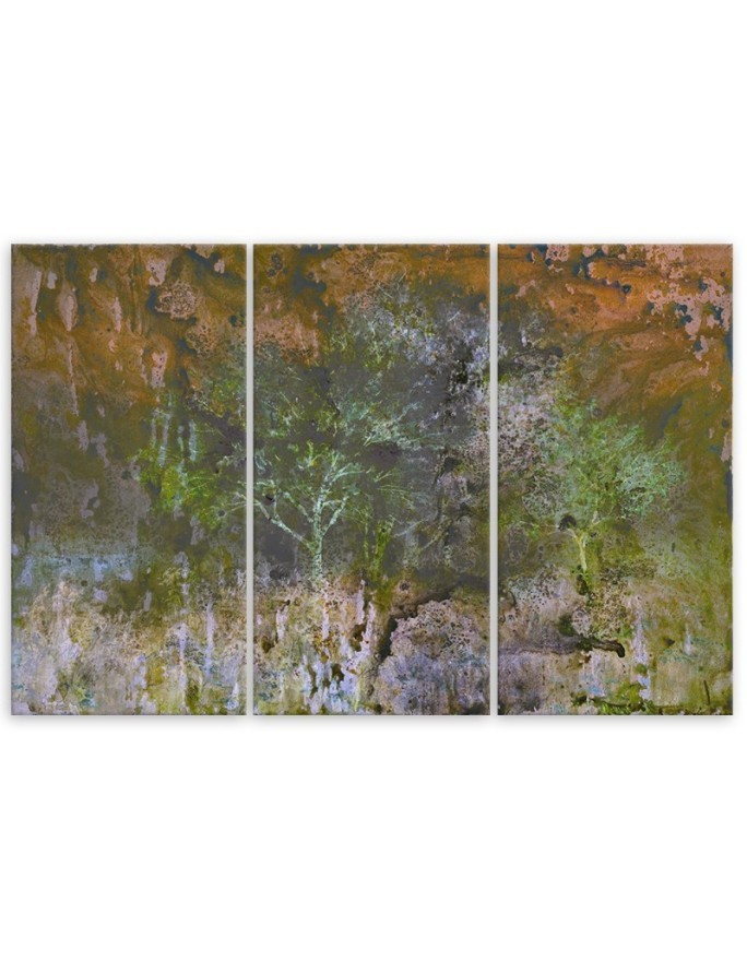 Obraz na płótnie canvas - Drzewo na łące akwarela | FEEBY
