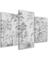 Canvas print modern - Tall trees in a forest | FEEBY