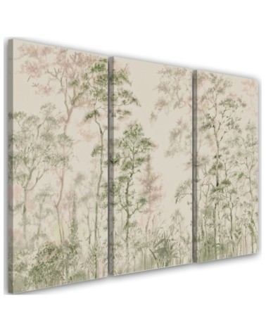 Canvas print - Forest of trees nature beige | FEEBY