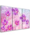 Nowoczesny obraz wieloczęściowy - Orchidea Kwiaty Abstrakcja | FEEBY