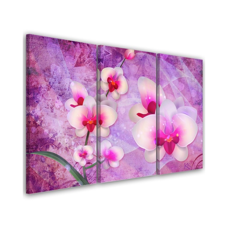 Obraz do sypialni nowoczesny - Orchidea Kwiaty Abstrakcja | FEEBY