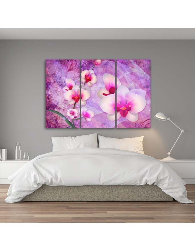Obraz do sypialni nowoczesny - Orchidea Kwiaty Abstrakcja | FEEBY