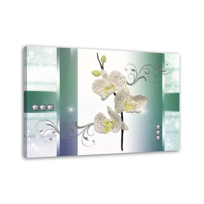 Dekoratives Leinwandbild - Gefleckte Orchidee | Feeby