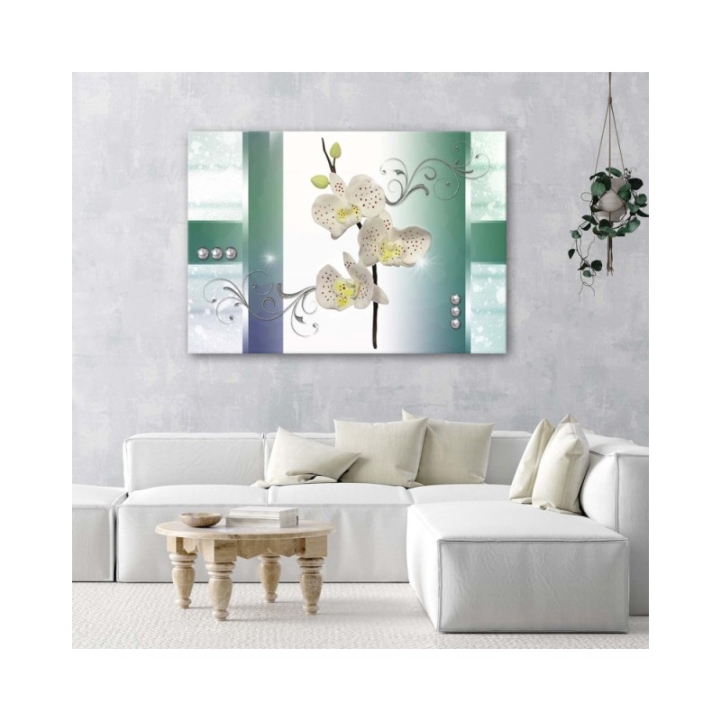 Dekoratives Leinwandbild - Gefleckte Orchidee | Feeby