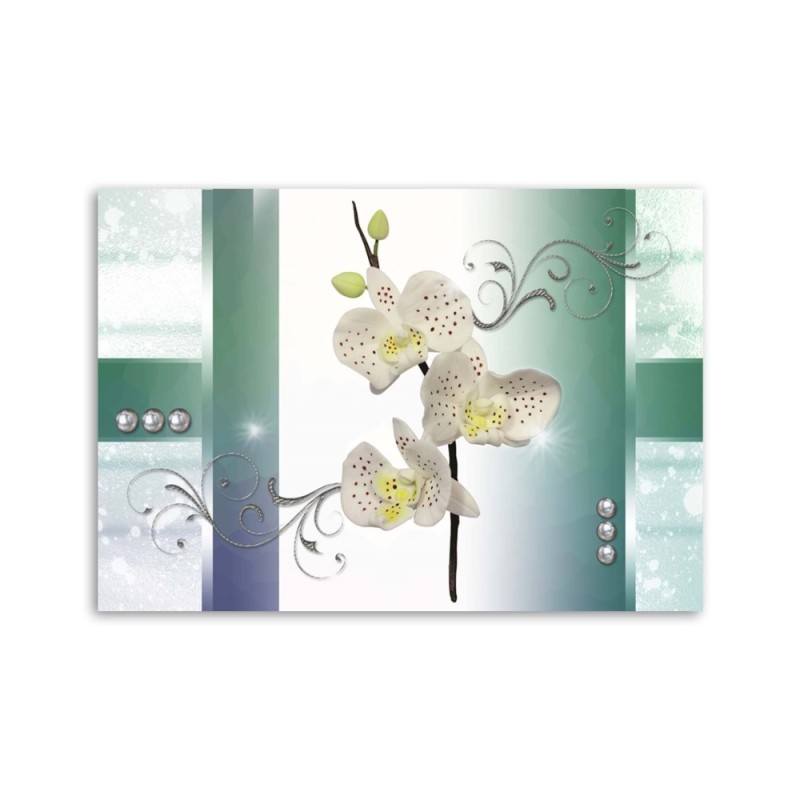 Dekoratives Leinwandbild - Gefleckte Orchidee | Feeby