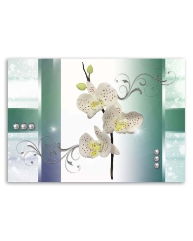 Dekoratives Leinwandbild - Gefleckte Orchidee | Feeby