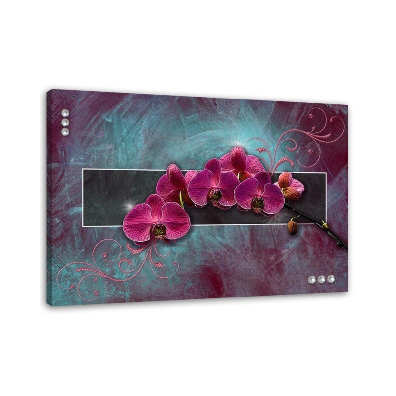 Obraz do salonu - Orchidea w kolorze fuksji | FEEBY