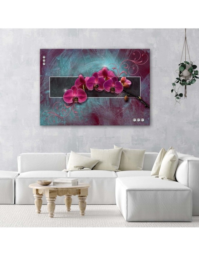 Obraz do salonu - Orchidea w kolorze fuksji | FEEBY