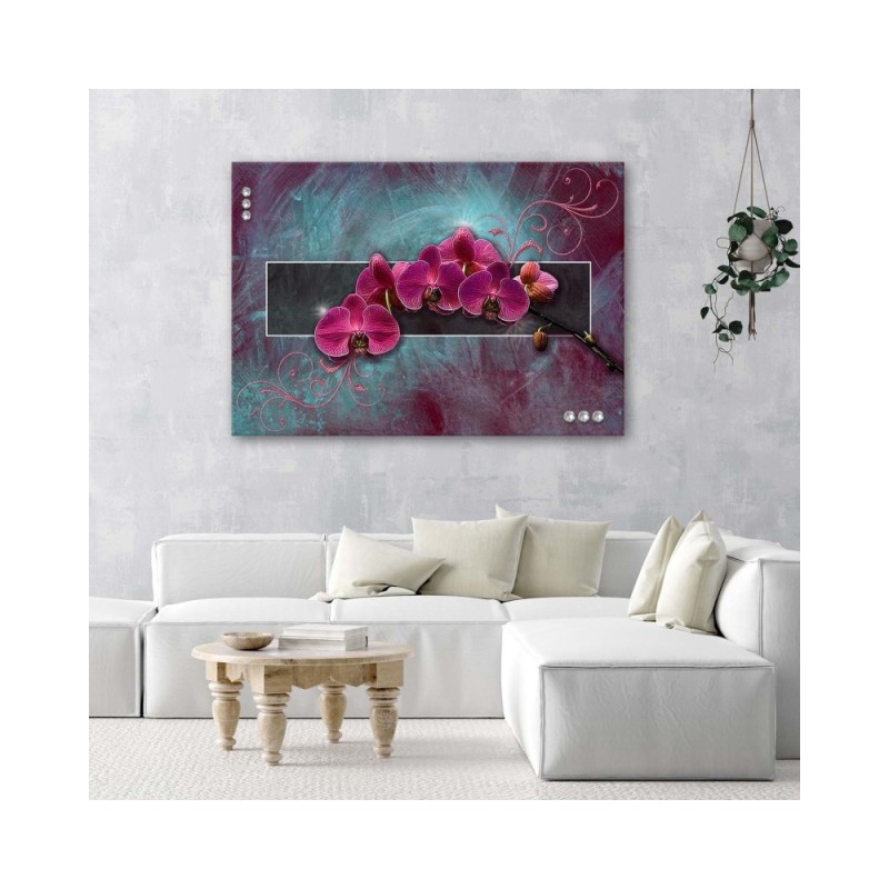 Modernes Wandbild - Orchidee in fuchsia | Feeby