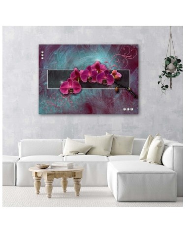 Modernes Wandbild - Orchidee in fuchsia | Feeby
