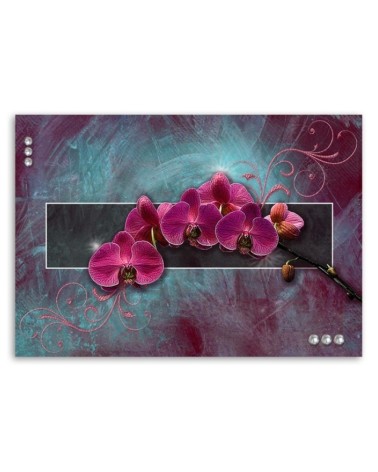 Modernes Wandbild - Orchidee in fuchsia | Feeby
