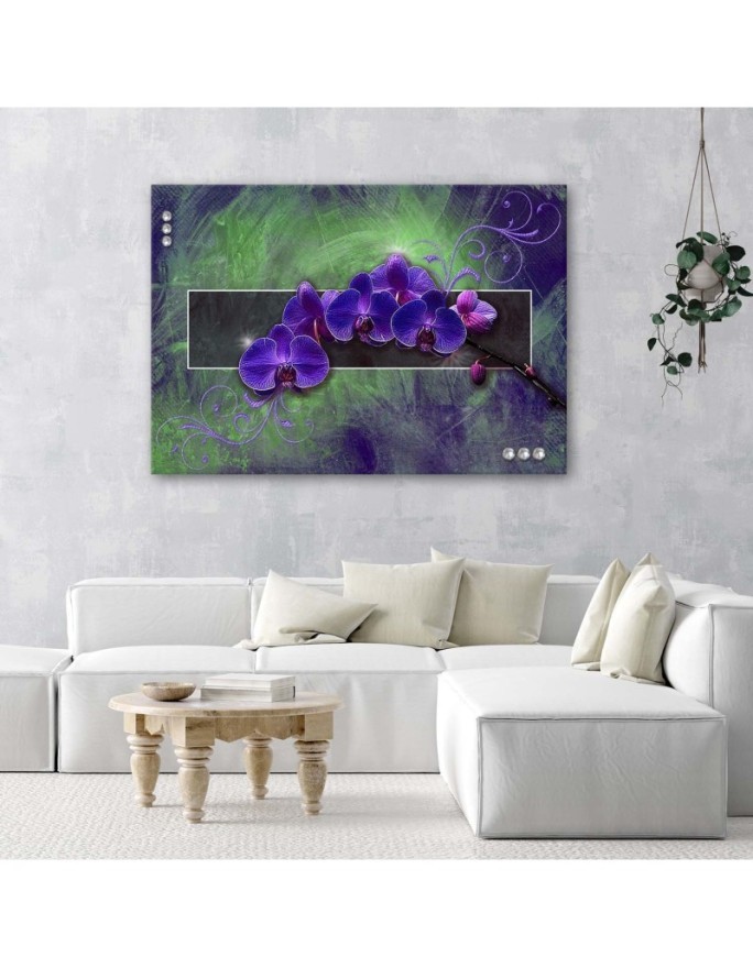 Orchidea w kolorze fioletu - Obraz do salonu | FEEBY