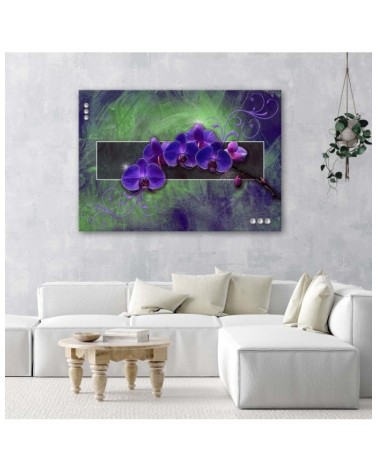 Bild auf Leinwand - Orchidee in Lila | Feeby