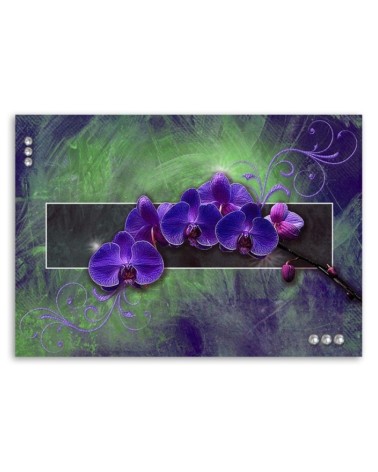 Bild auf Leinwand - Orchidee in Lila | Feeby