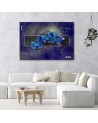 Orchidea w kolorze błękitu - Obraz na płótnie canvas | FEEBY