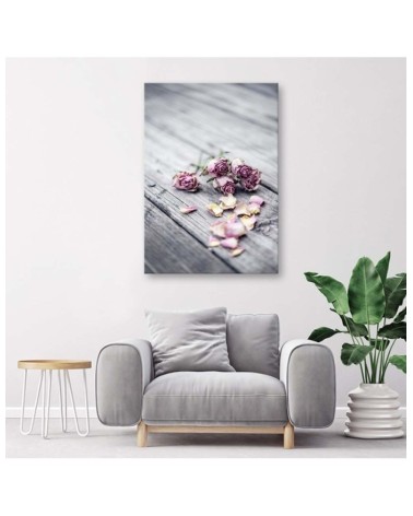 Wandbild für Wohnzimmer - Getrocknete Rosen | Feeby