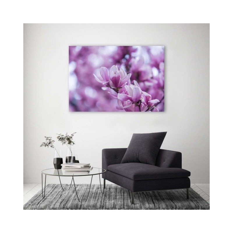Wandbild für Wohnzimmer - Magnolienblüten | Feeby