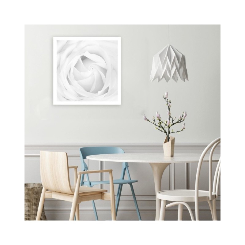 Leinwandbild modern - Weiße Rose | Feeby