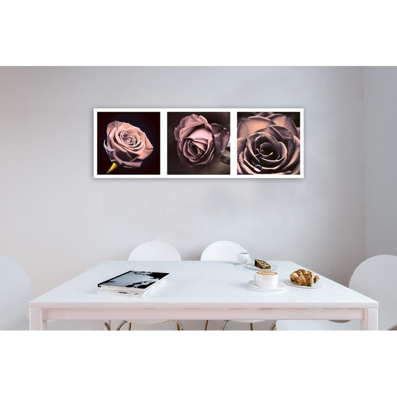 Leinwandbild - Panorama - Rosen | Feeby