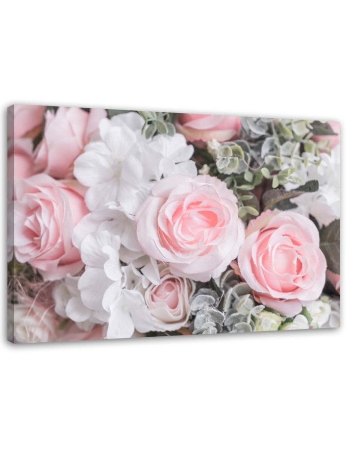 Leinwandbild modern - Rosa Rosen | Feeby