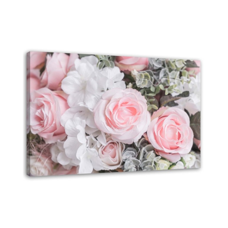 Leinwandbild modern - Rosa Rosen | Feeby