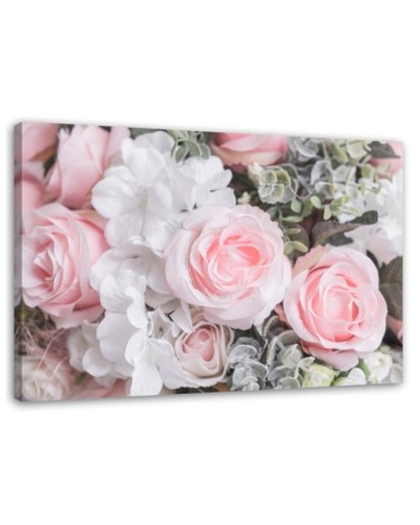 Leinwandbild modern - Rosa Rosen | Feeby