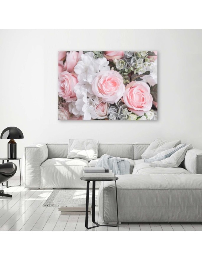 Pink roses - Pictures on Canvas for the living room. Buy now| | FEEBY
