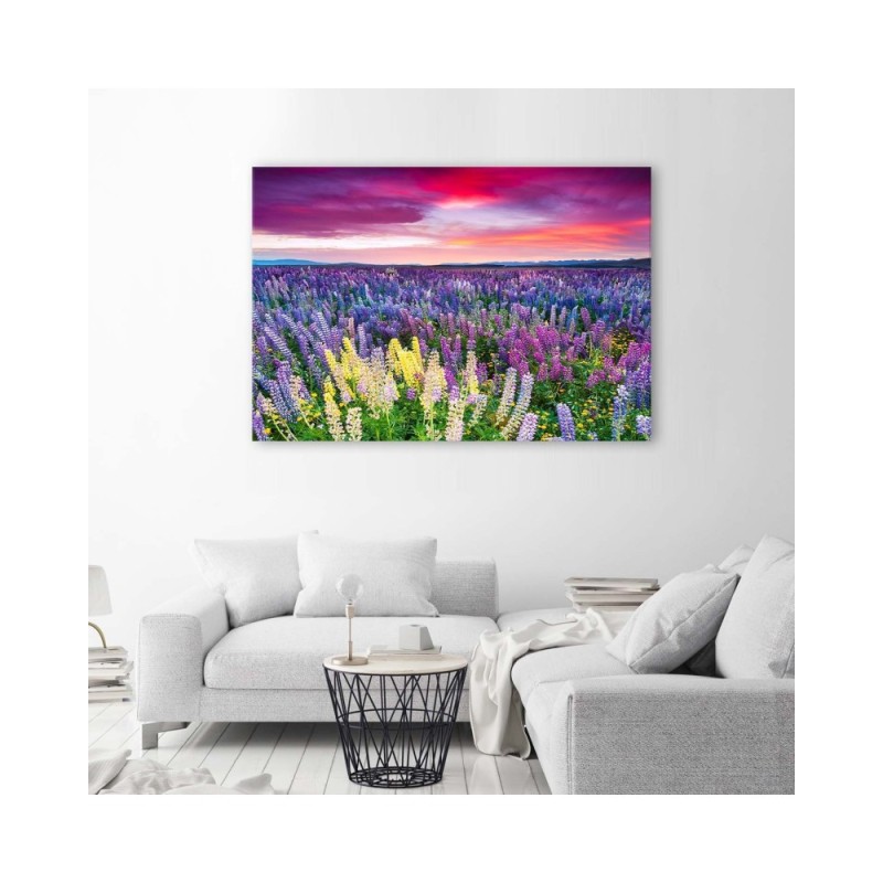 Dekoratives Leinwandbild - Blühende Wiese | Feeby