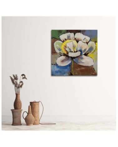 Bild auf Leinwand - Bunte Blume | Feeby