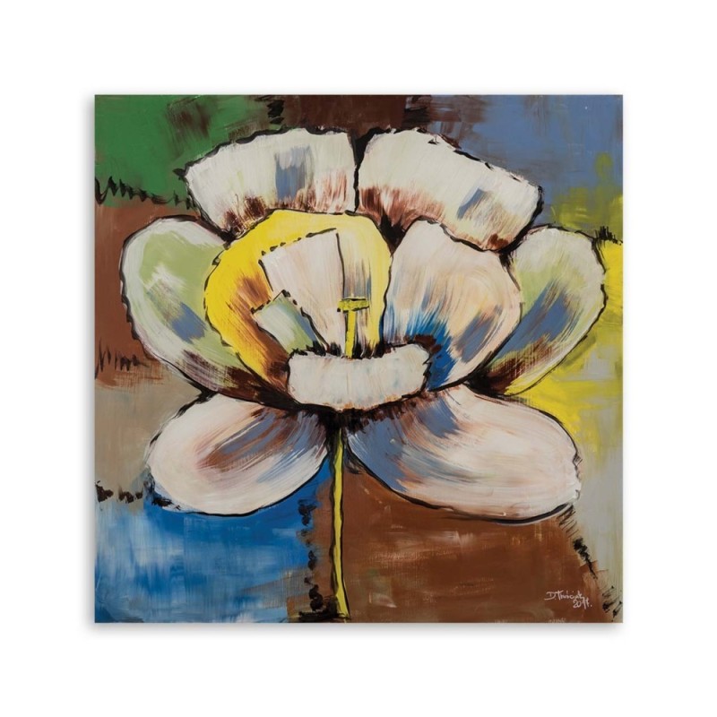 Bild auf Leinwand - Bunte Blume | Feeby