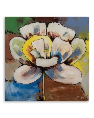 Bild auf Leinwand - Bunte Blume | Feeby