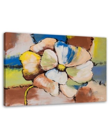 Colourful flowers - Canvas prints modern | FEEBY