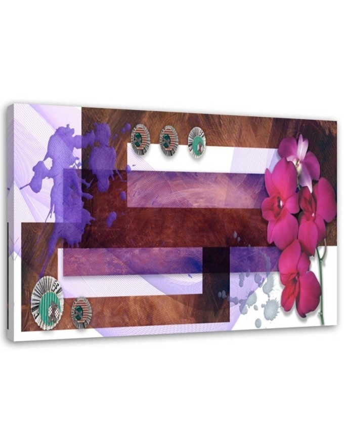 Bild - Geometrische Komposition mit einer Orchidee | Feeby