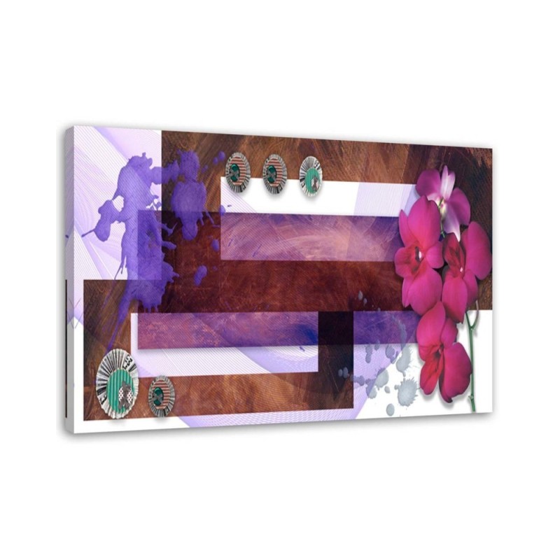 Bild - Geometrische Komposition mit einer Orchidee | Feeby