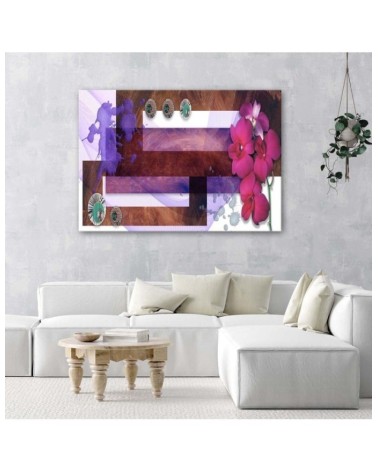 Bild - Geometrische Komposition mit einer Orchidee | Feeby