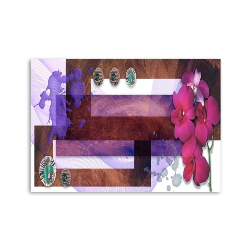 Bild - Geometrische Komposition mit einer Orchidee | Feeby