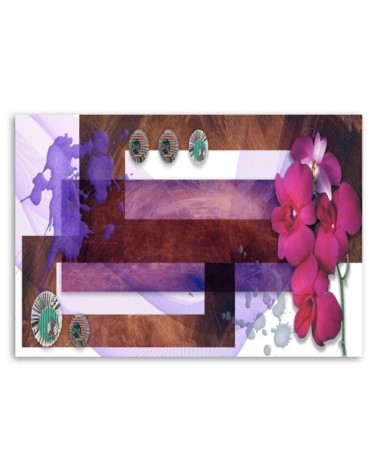 Bild - Geometrische Komposition mit einer Orchidee | Feeby