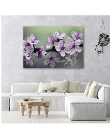 Modernes Wandbild - Blumen auf einem Baum | Feeby