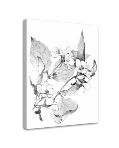 Modern wall art painting - Flowering twigs | FEEBY
