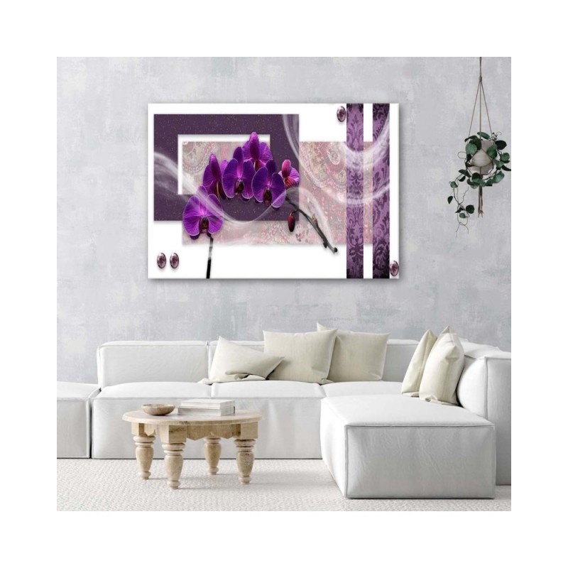 Bild auf Leinwand - Lila Orchidee | Feeby
