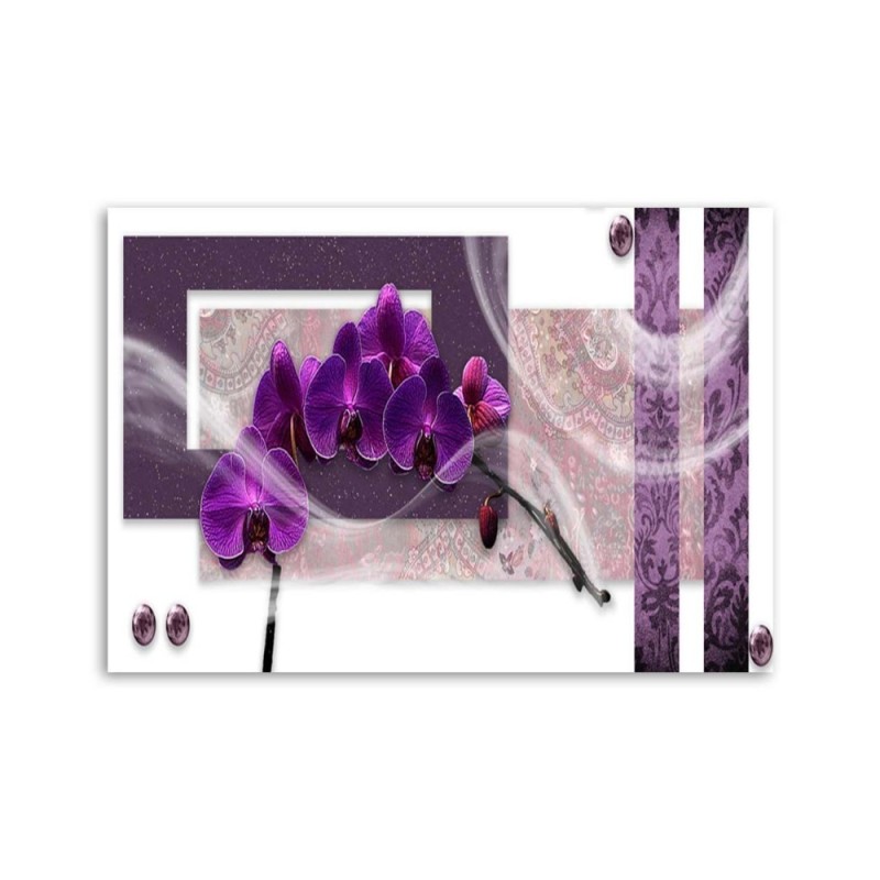 Bild auf Leinwand - Lila Orchidee | Feeby