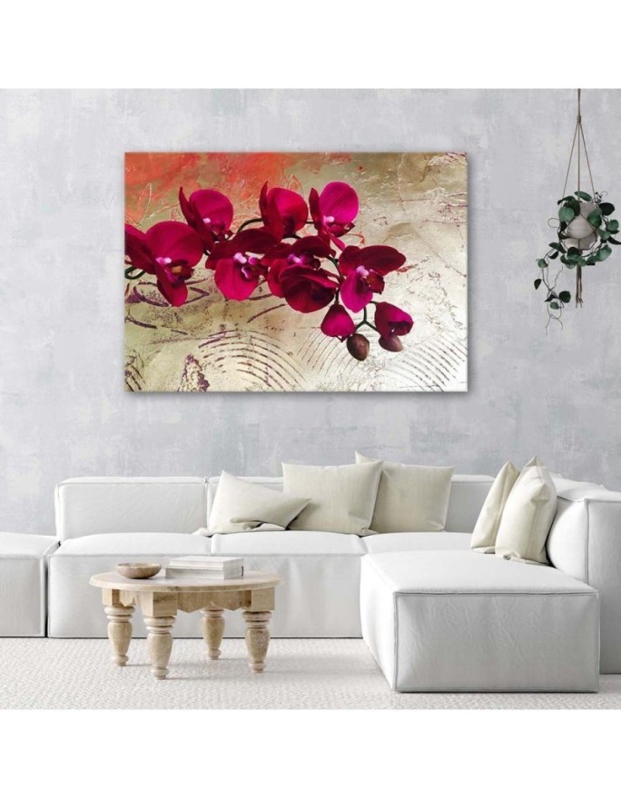 Czerwone orchidee - Obraz do salonu | FEEBY
