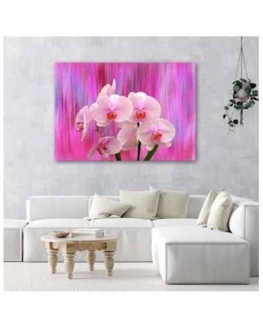 Leinwandbild - Orchideen in Lila und Rosa | Feeby